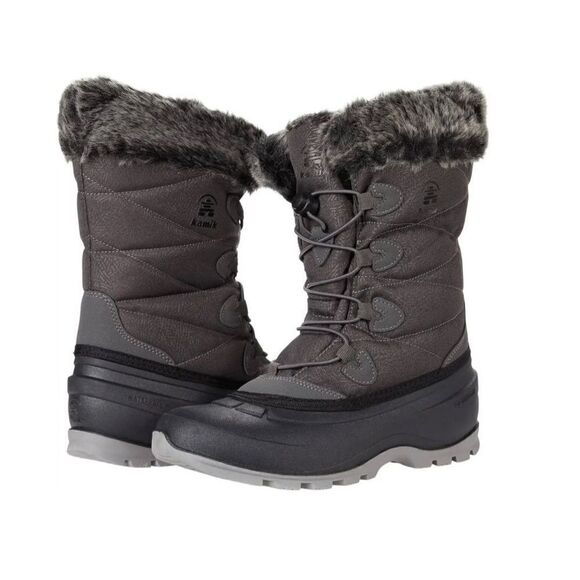 kamik The MOMENTUM 3 Winter Boot- Charcol color Women 7- NWB - Picture 2 of 10